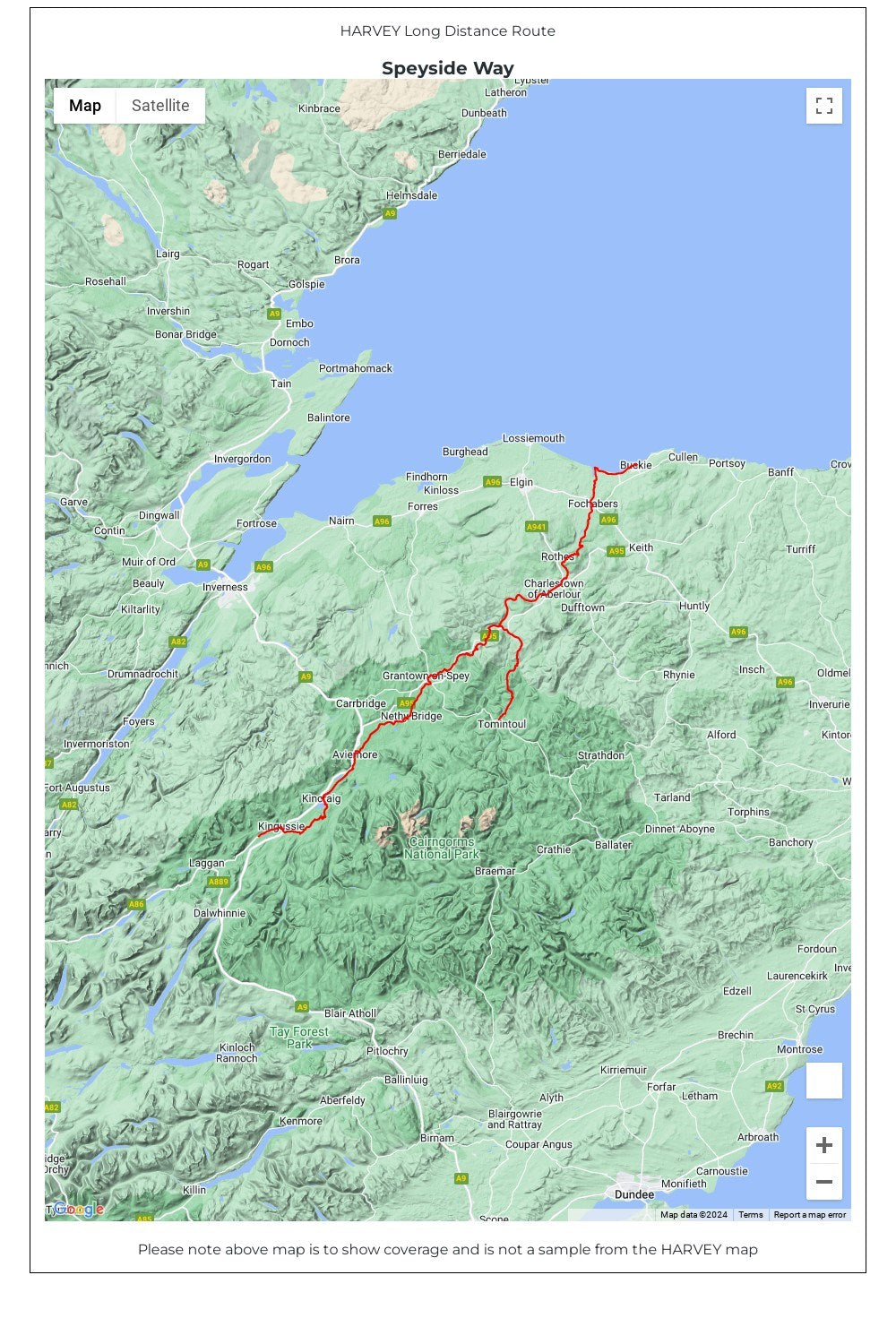 M19E60 Speyside Way Trail Map