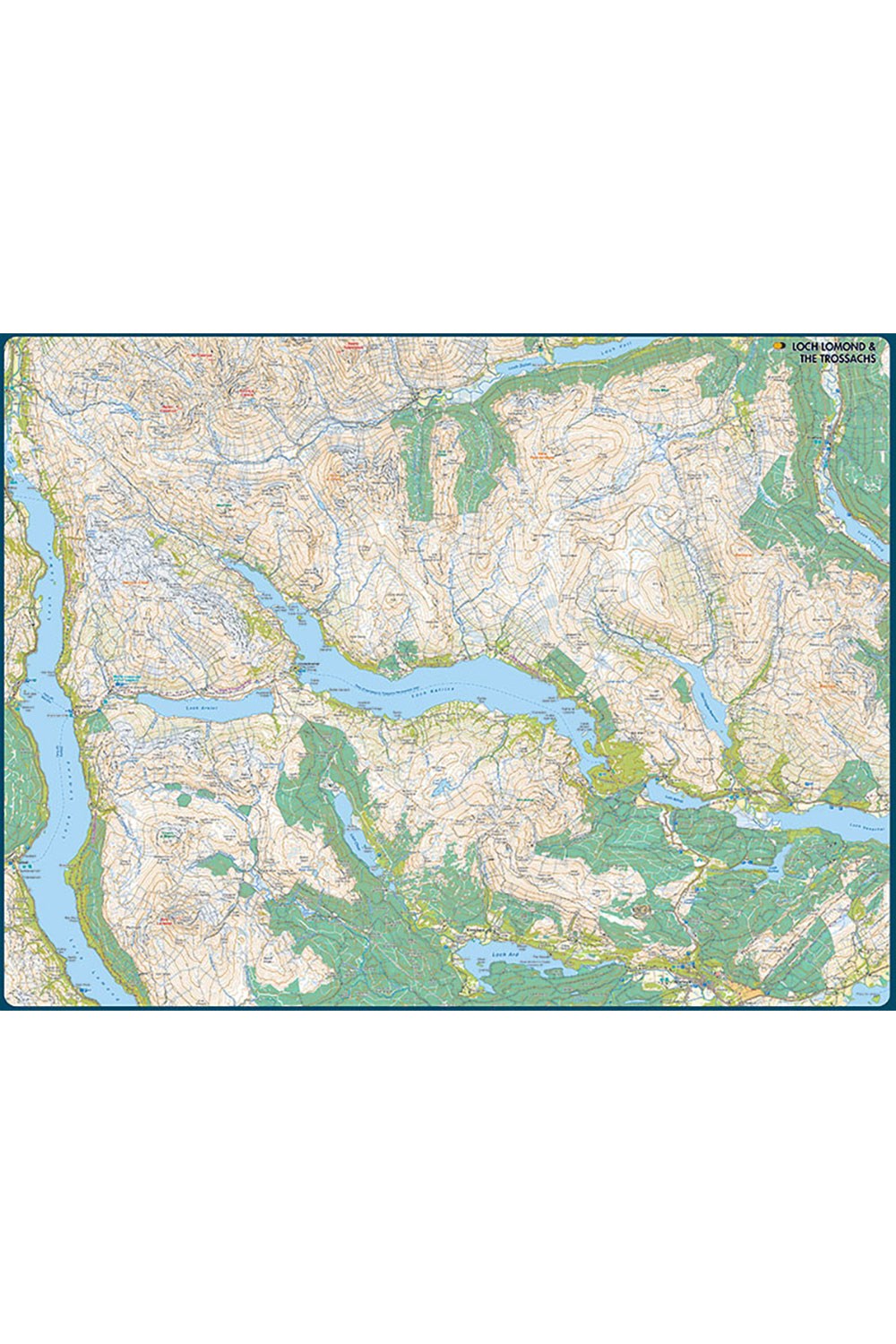 M2034D Map Jigsaw Puzzle Loch Lomond & The Trossachs