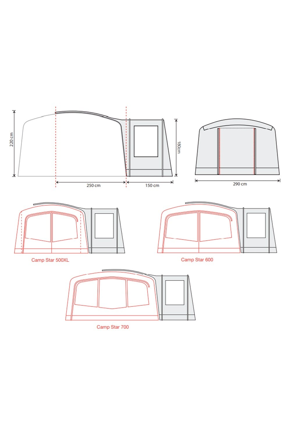 Camp Star (2022) Side Porch 500XL/600
