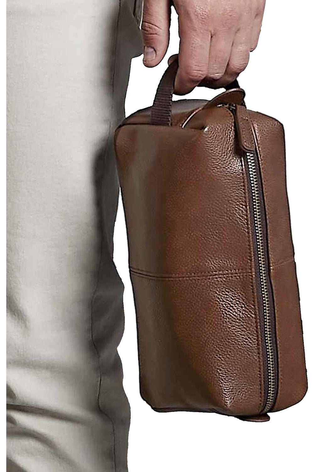 M3E45D NuHide Unisex 3Ltr Pack Of 2 Faux Leather Washbag