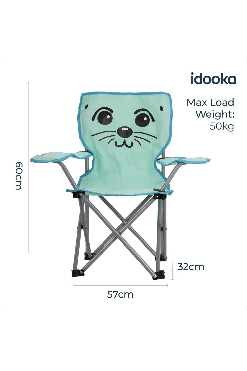 M52E44 Kids Mini Folding Camping Chair Green Sealion