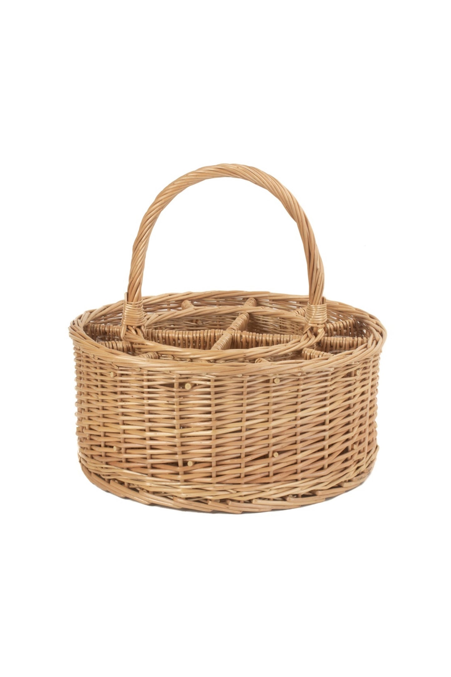 M7B7AD Garden Picnic Basket Complete With 12 Glasses