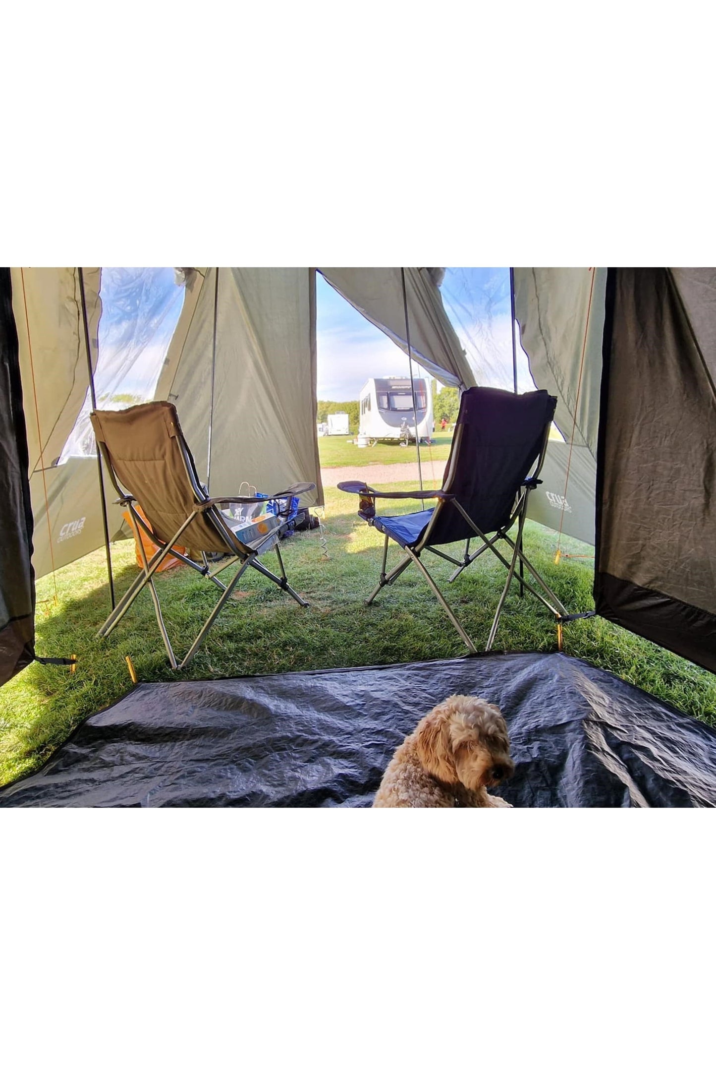 Double-Sided Reflective Porch Cover For Tri Tent