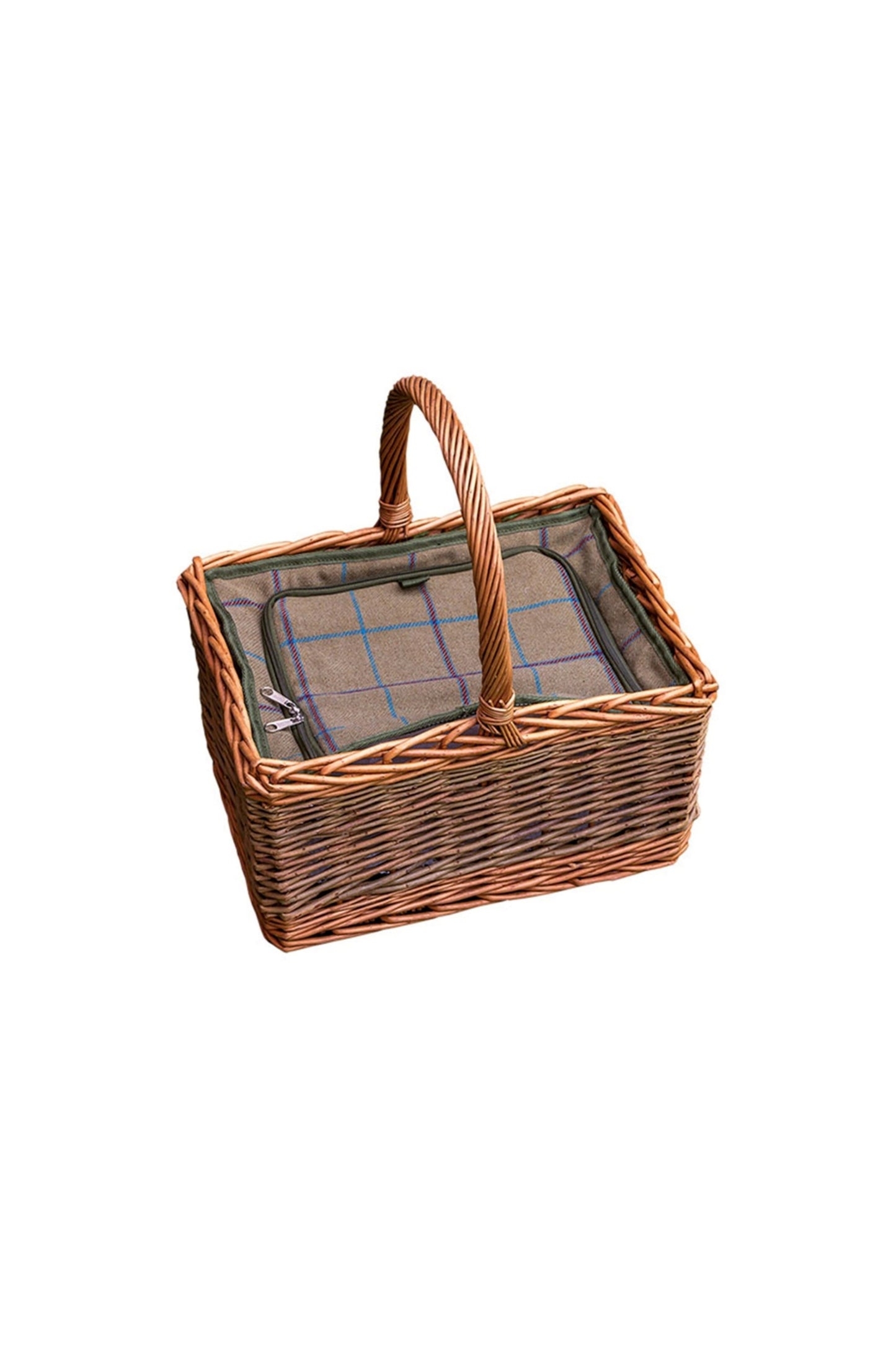 M8C1E6 Large Triple Weave Wicker Basket Fitted Cooler