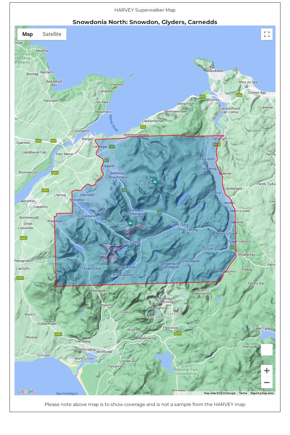 MAD0C9 Snowdonia North Superwalker Map