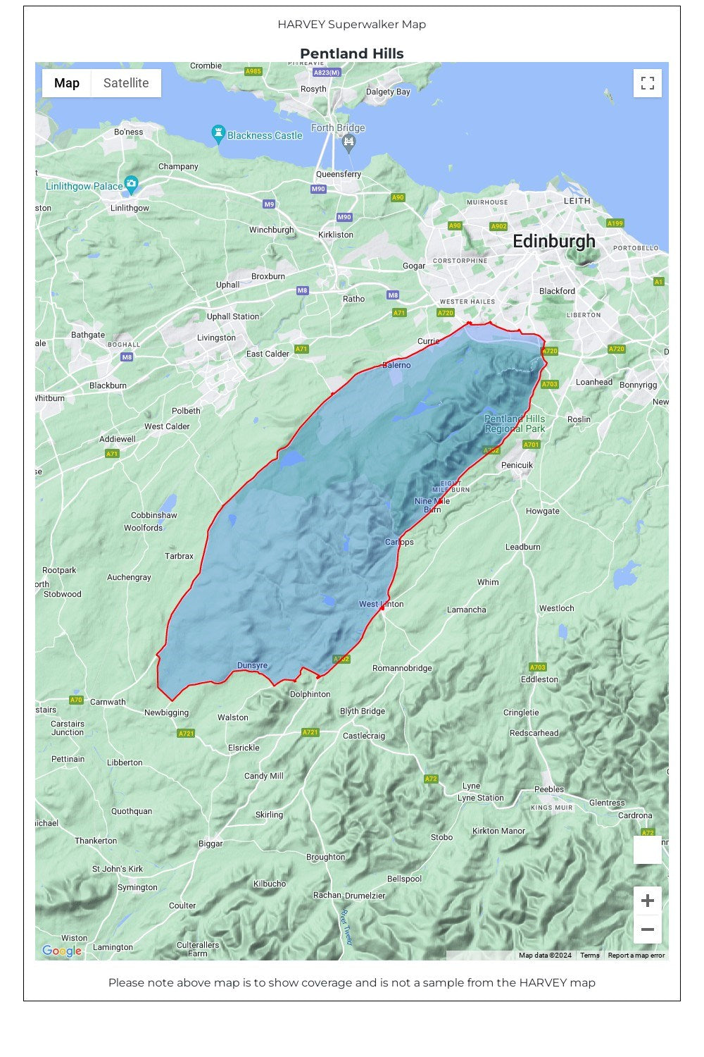 MBB848 Pentland Hills Superwalker Map
