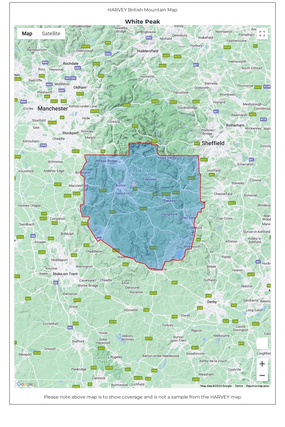 MC99FE White Peak British Mountain Map