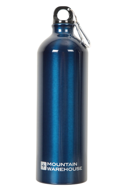 Mountain Warehouse 1L Metallic Water Bottle With Karabiner
