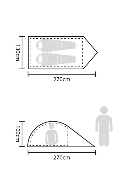 Mountain Warehouse Festival Dome 2 Man Tent