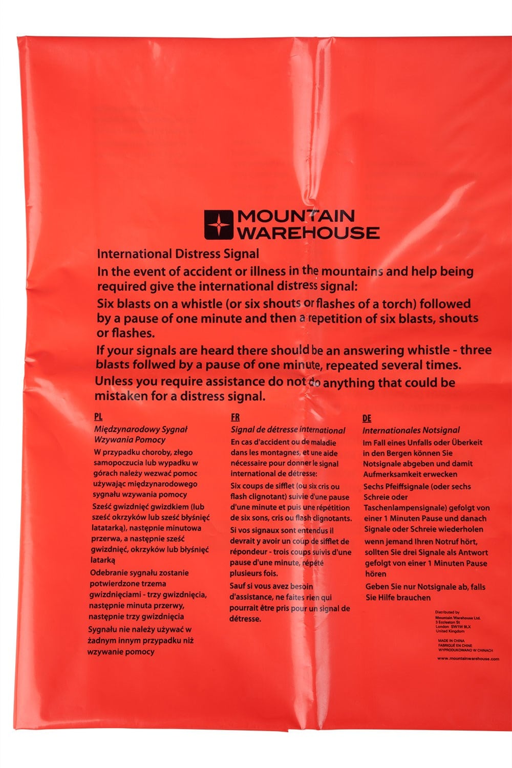 Mountain Warehouse Survival Bag