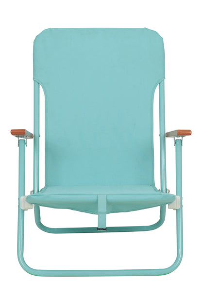 Mountain Warehouse Low Folding Chair With Wooden Armrest
