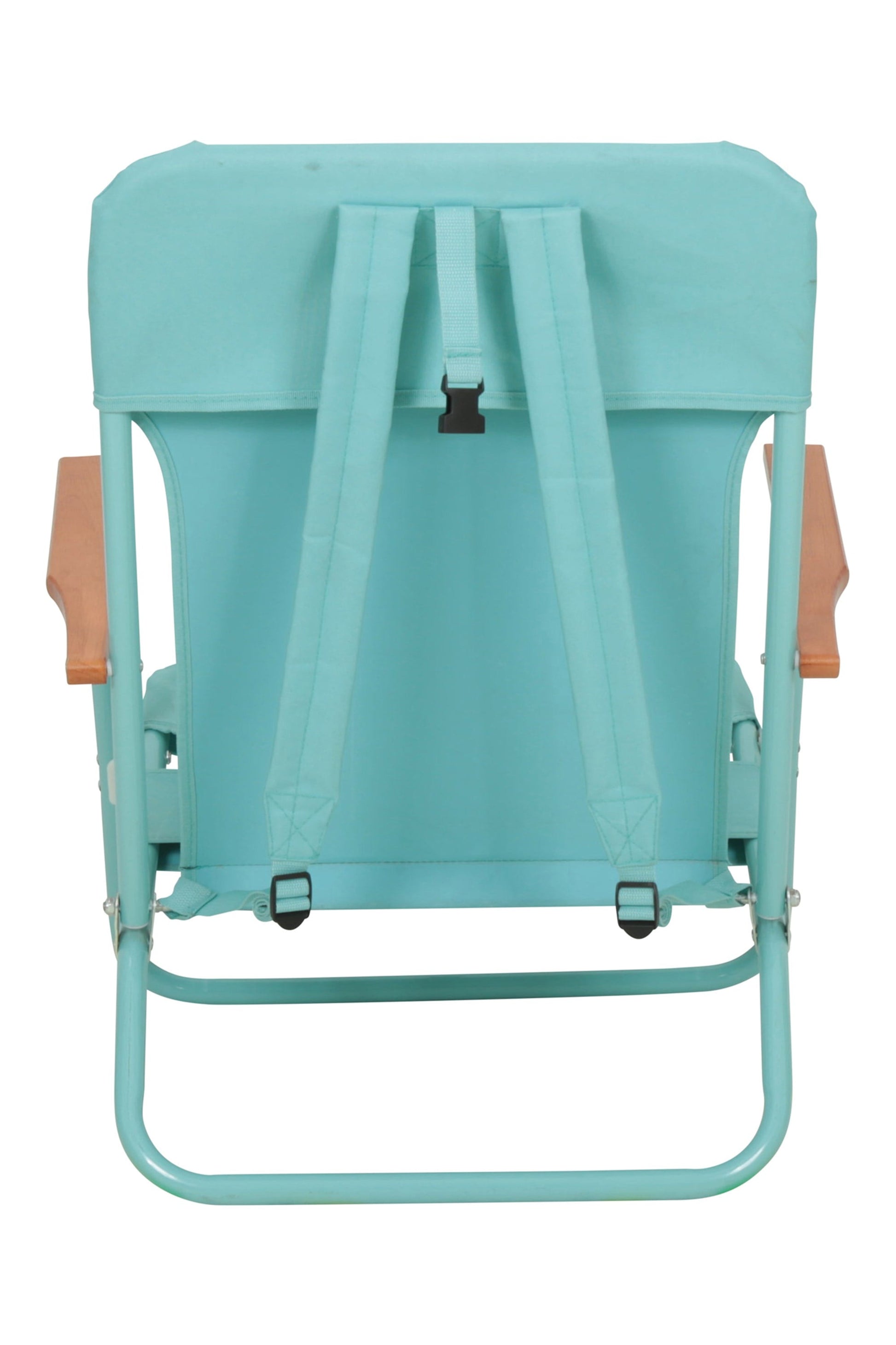 Mountain Warehouse Low Folding Chair With Wooden Armrest