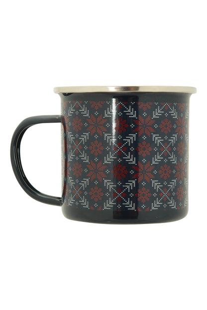 Mountain Warehouse Fairisle Enamel Mug - 400ml