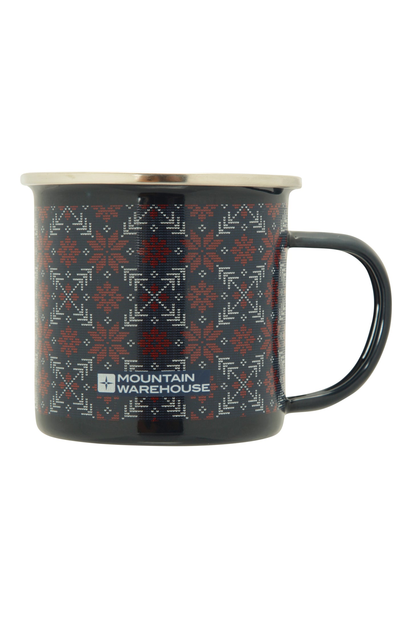Mountain Warehouse Fairisle Enamel Mug - 400ml