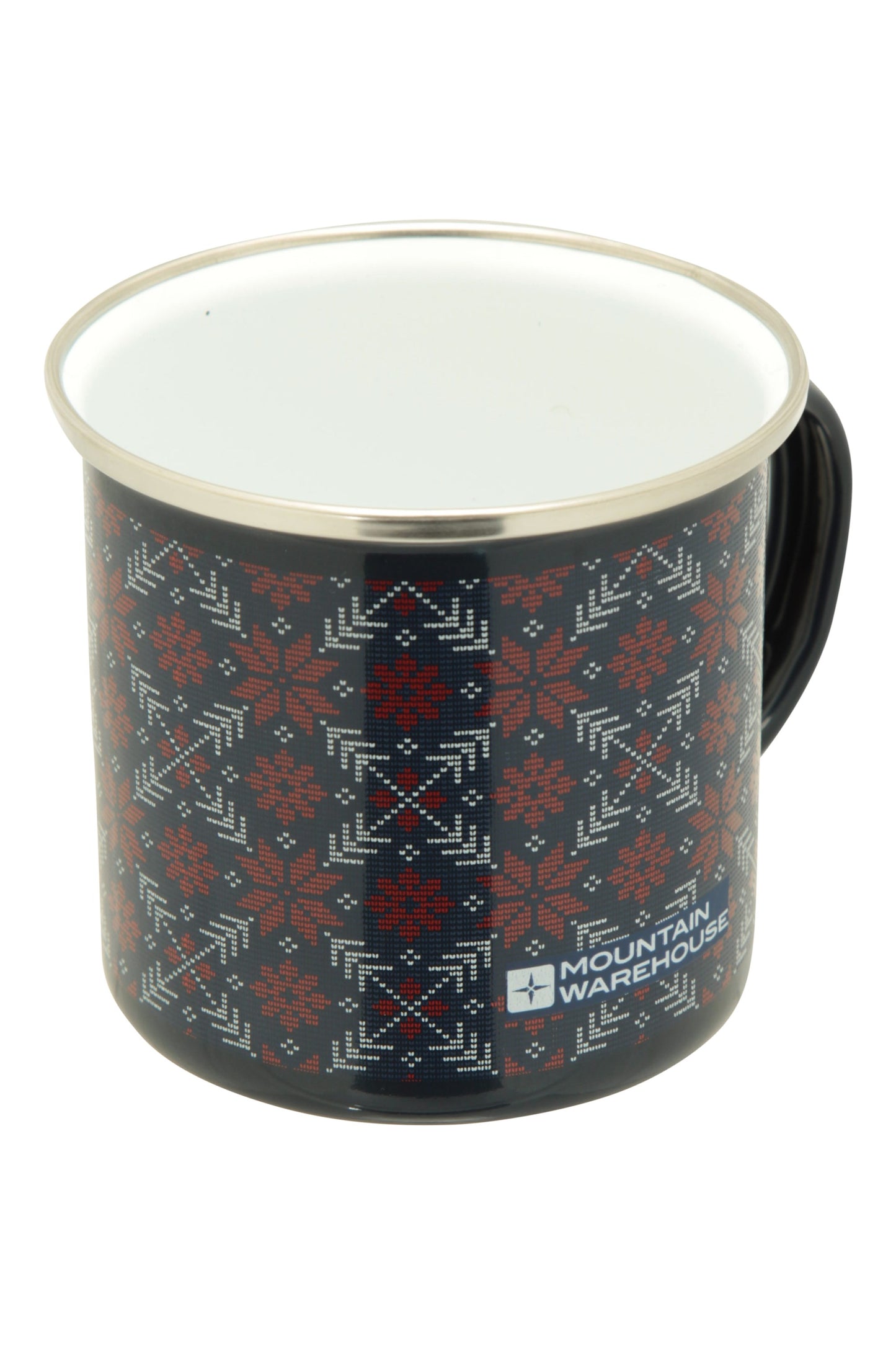 Mountain Warehouse Fairisle Enamel Mug - 400ml
