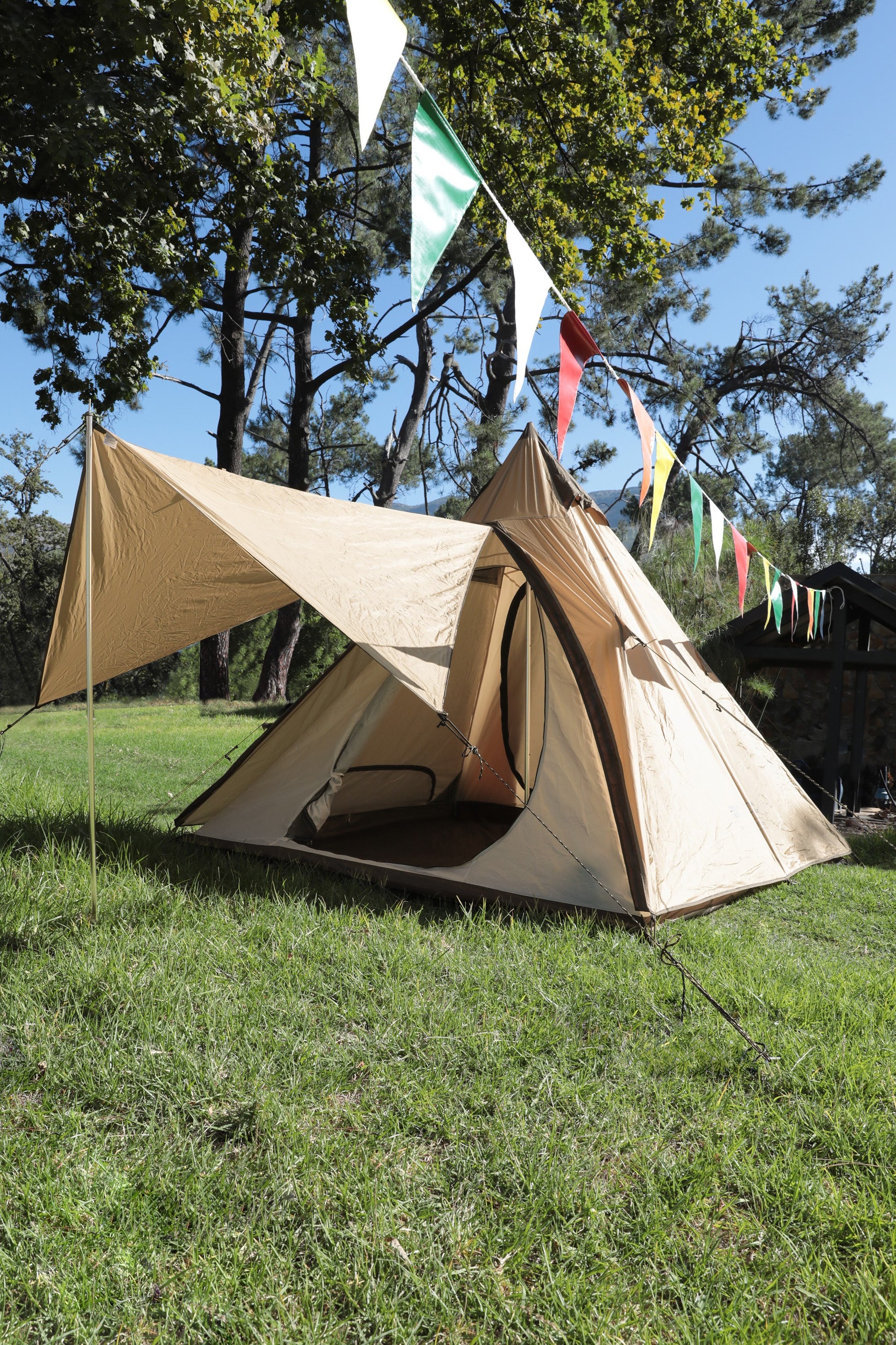 Mountain Warehouse Teepee 4 Man Tent With Awning