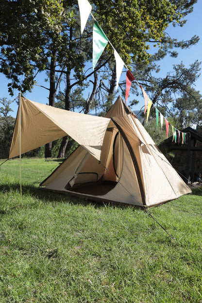 Mountain Warehouse Teepee 4 Man Tent With Awning