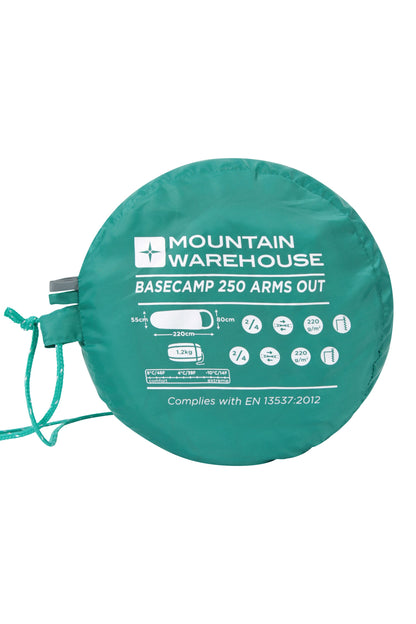 Mountain Warehouse Basecamp 250 Arms Out Sleeping Bag