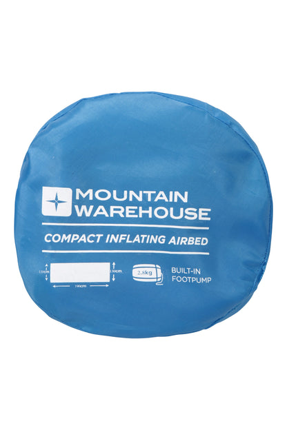 Mountain Warehouse Double Inflating Airbed With Foot Pump