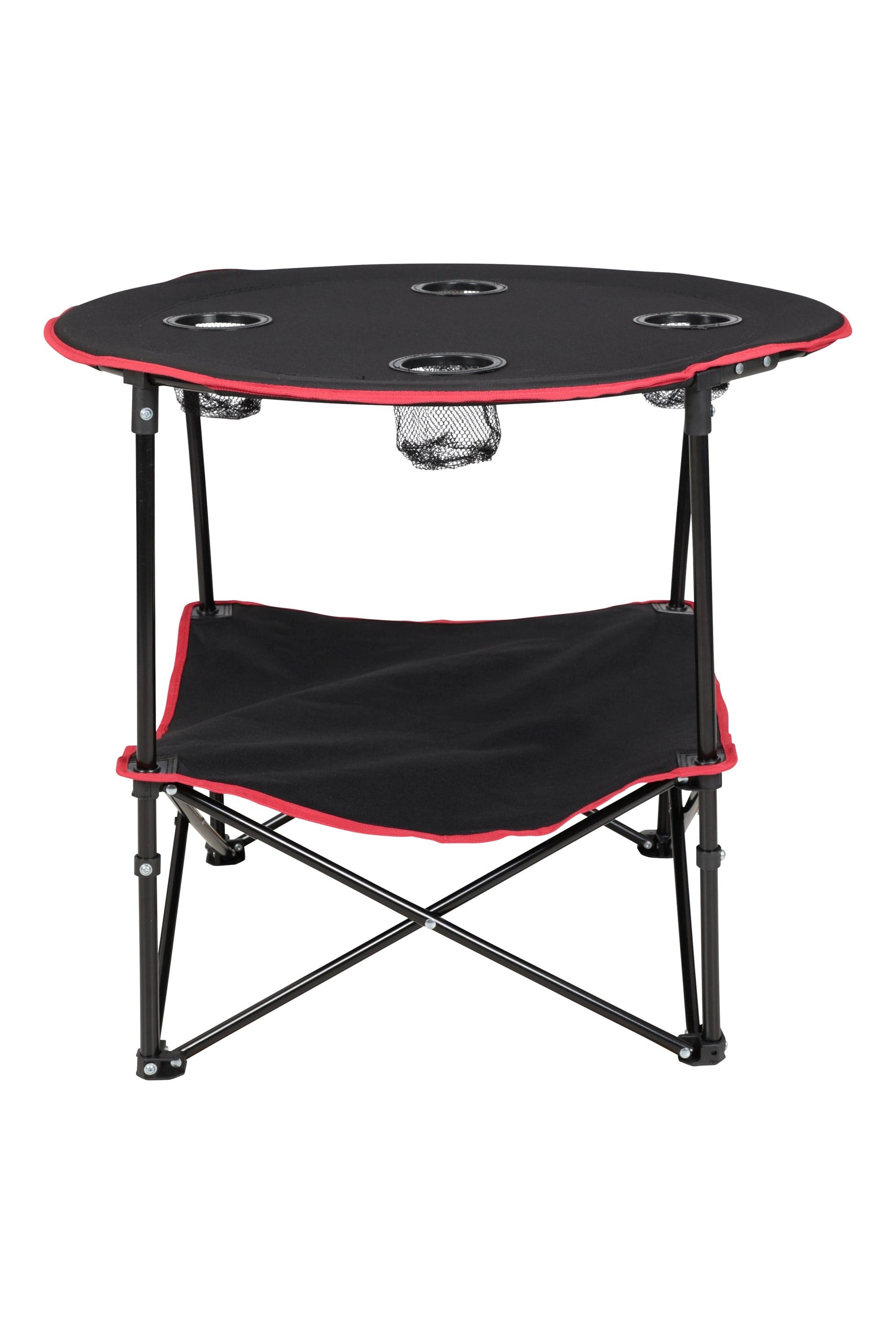 Mountain Warehouse Round Foldable Camping Table With Cup Holders