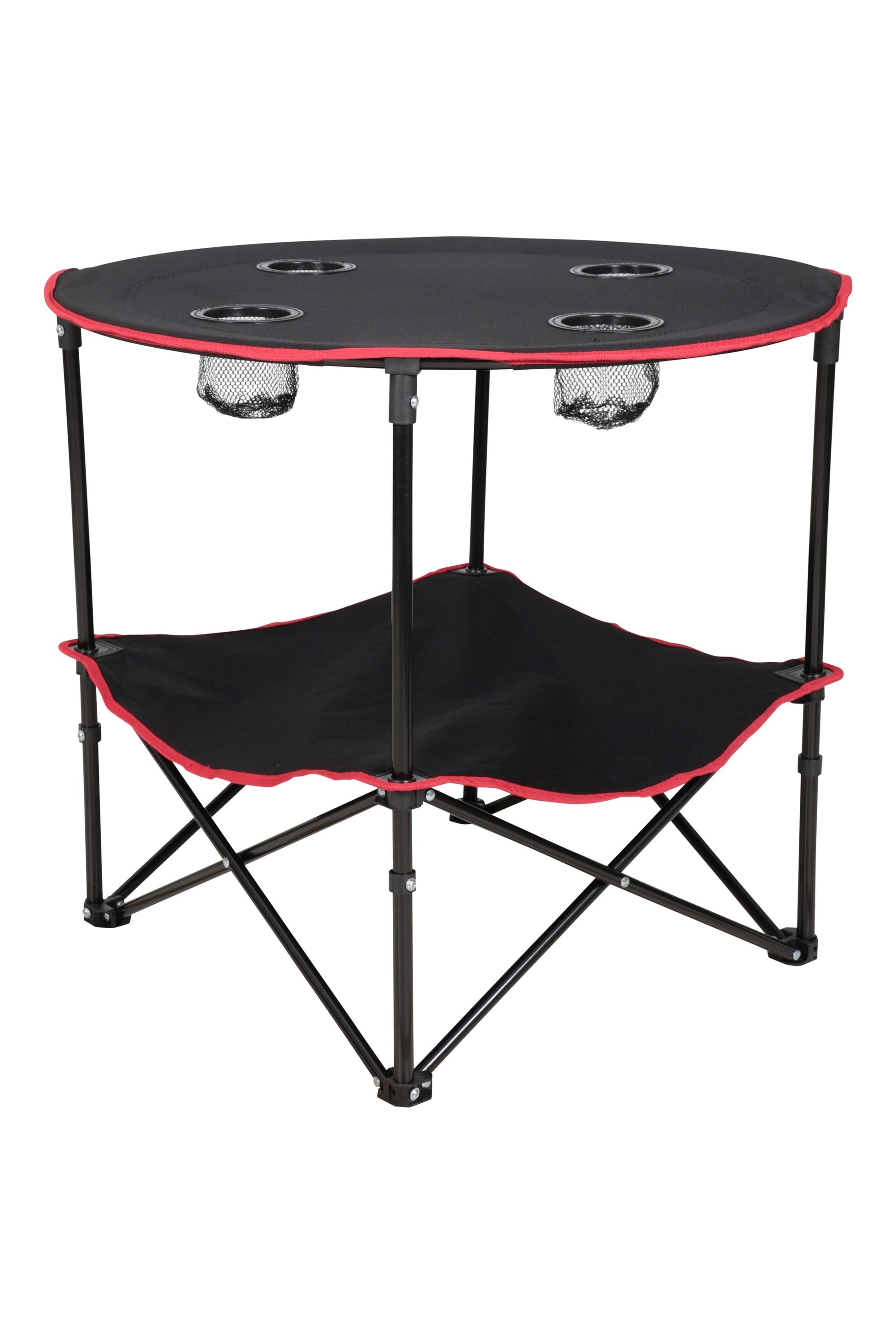 Mountain Warehouse Round Foldable Camping Table With Cup Holders