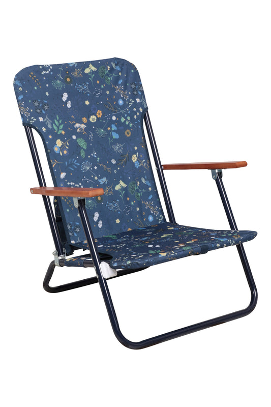 Mountain Warehouse Wooden Armrest Patterned Folding Chair