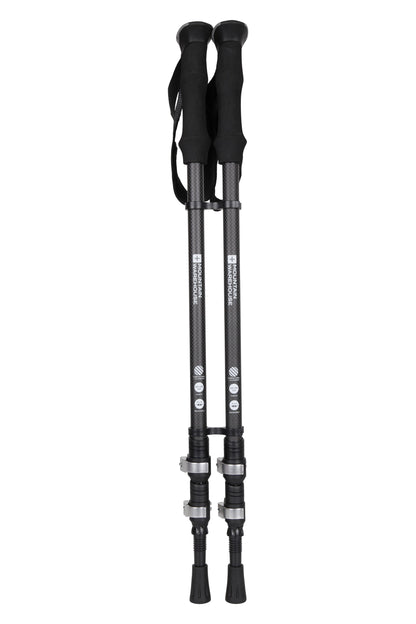 Mountain Warehouse 057143 BOWFELL CARBON QUICK LOCK WALKING POLE 2PK