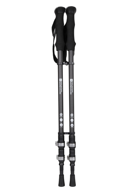 Mountain Warehouse 057143 BOWFELL CARBON QUICK LOCK WALKING POLE 2PK