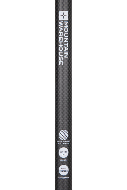 Mountain Warehouse 057143 BOWFELL CARBON QUICK LOCK WALKING POLE 2PK