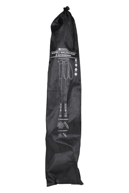 Mountain Warehouse 057143 BOWFELL CARBON QUICK LOCK WALKING POLE 2PK