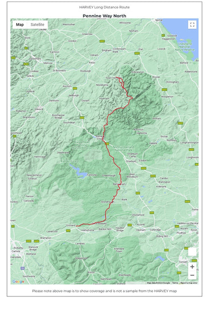  M00312 Pennine Way North Trail Map