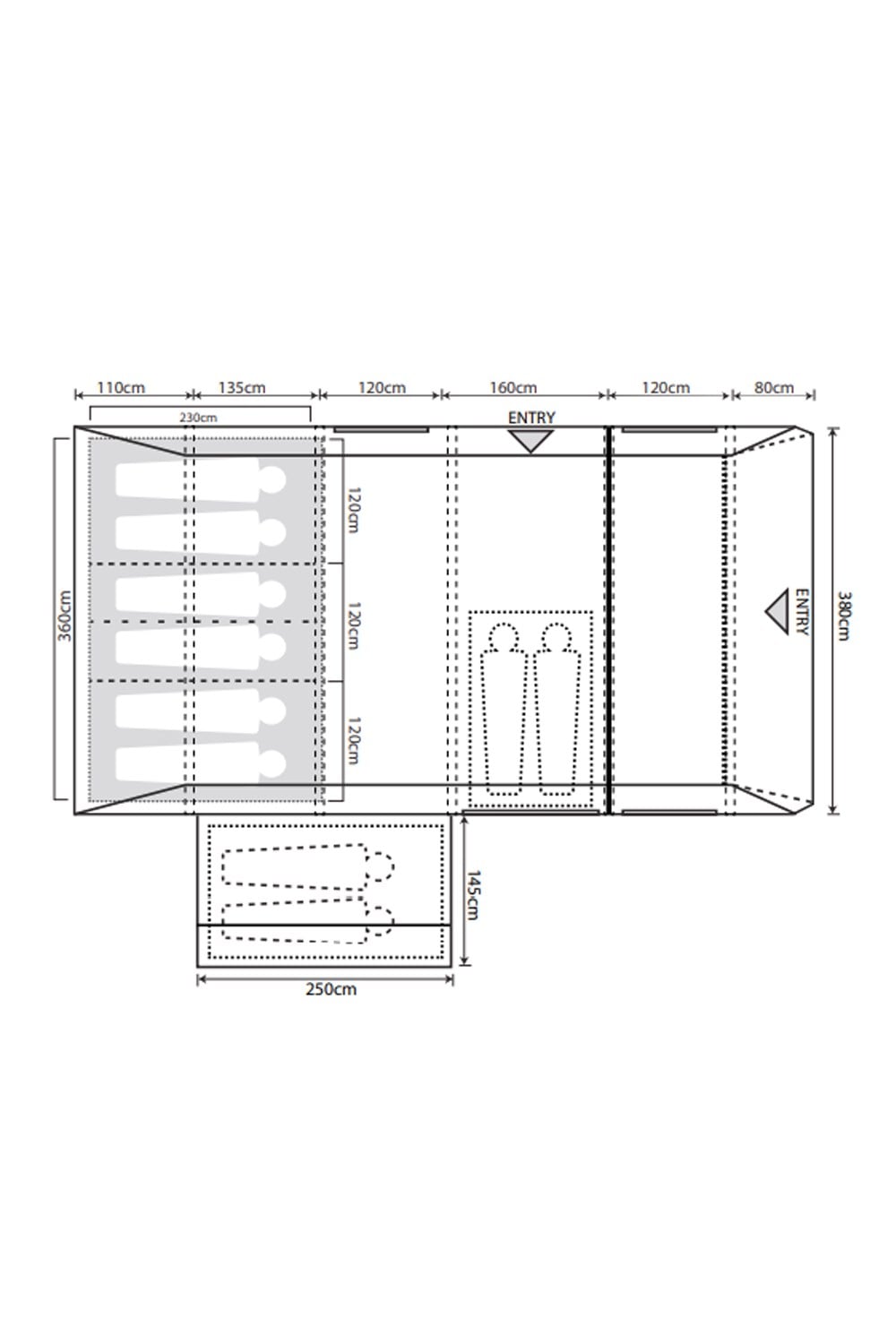  Airedale 6.0SE (2022) 6 Man Tent