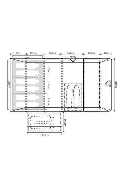  Airedale 6.0SE (2022) 6 Man Tent