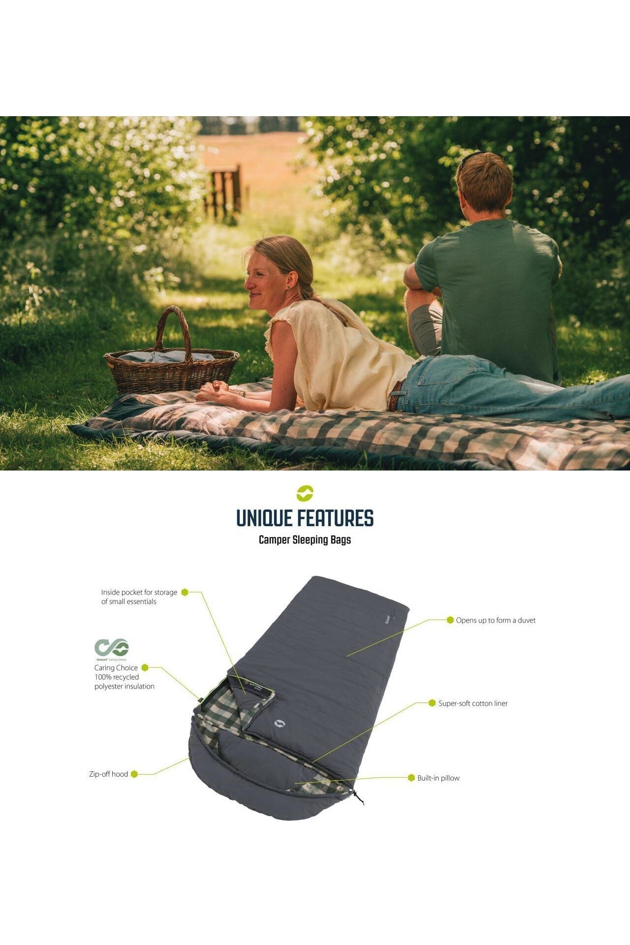 Outwell M00B57 Camper Lux Double Sleeping Bag