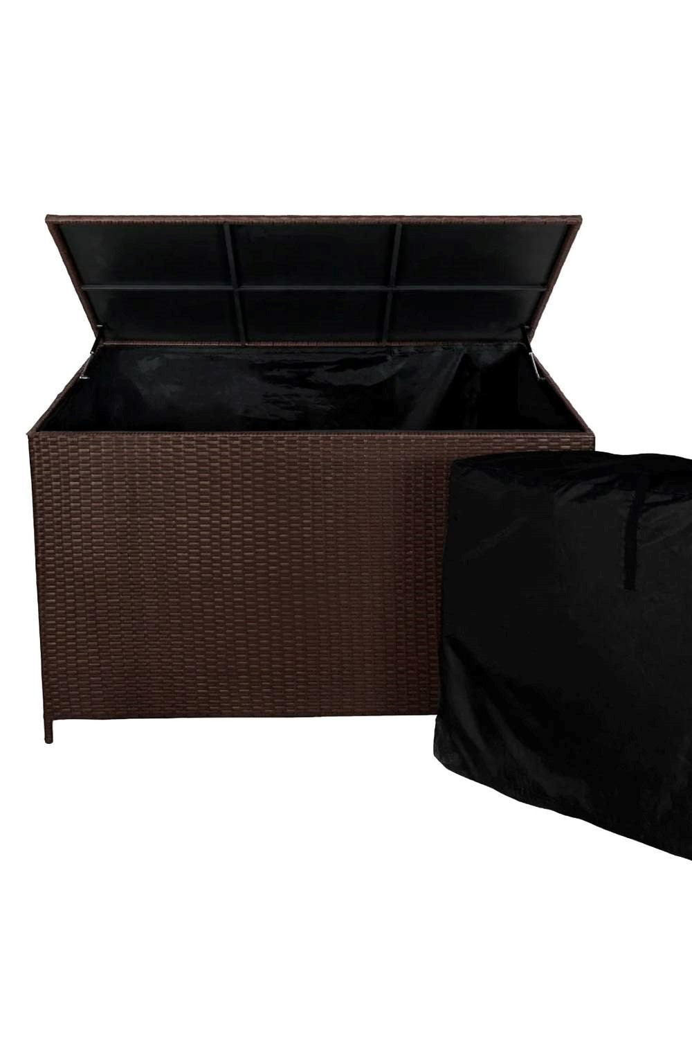  M02B65 Rattan Corner Set & Cushion Storage Box