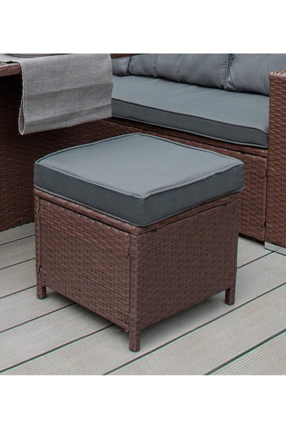  M02B65 Rattan Corner Set & Cushion Storage Box
