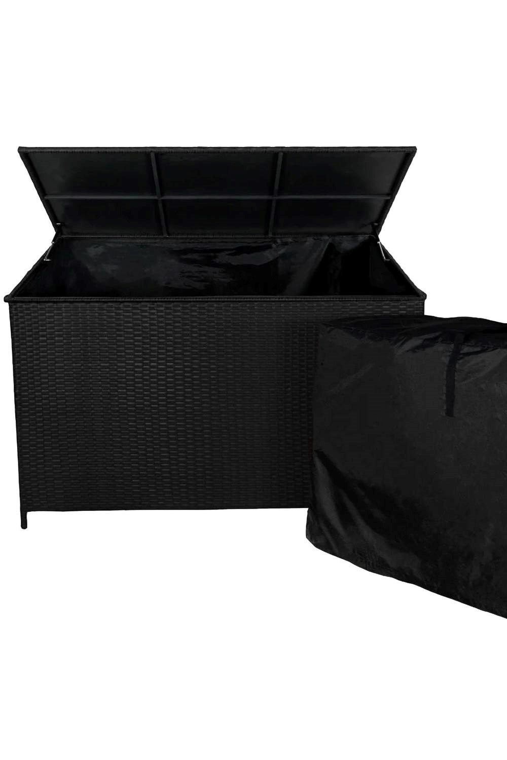  M02B65 Rattan Corner Set & Cushion Storage Box