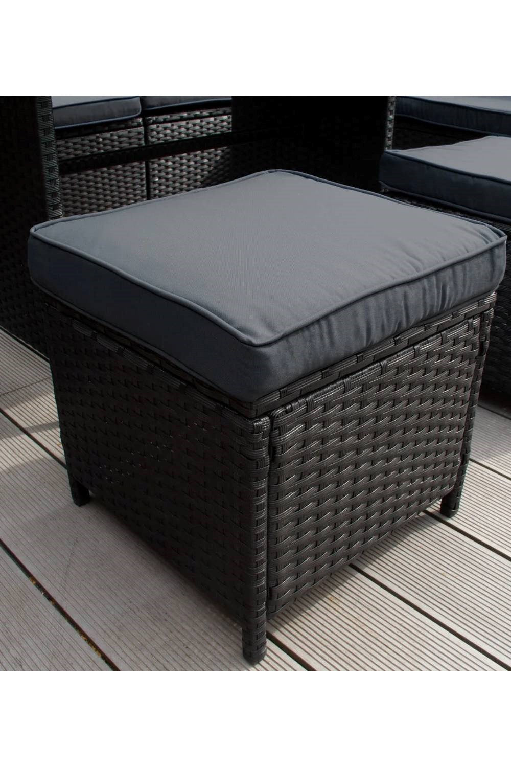  M02B65 Rattan Corner Set & Cushion Storage Box
