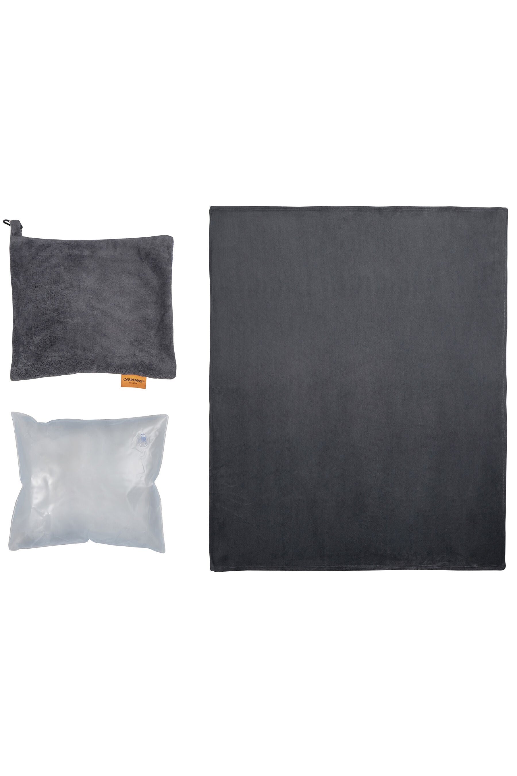  M057B4 2 In 1 Travel Blanket And Inflatable Pillow Set
