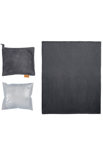  M057B4 2 In 1 Travel Blanket And Inflatable Pillow Set
