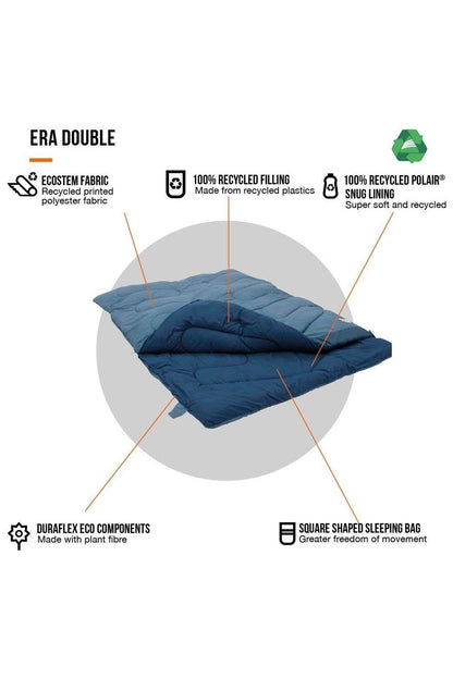 Vango M067D6 Era Double Sleeping Bag - Bluestone Grass Print