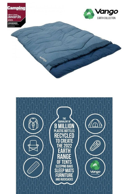 Vango M067D6 Era Double Sleeping Bag - Bluestone Grass Print