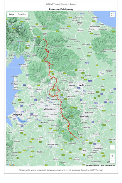  M07543 Pennine Bridleway Trail Map