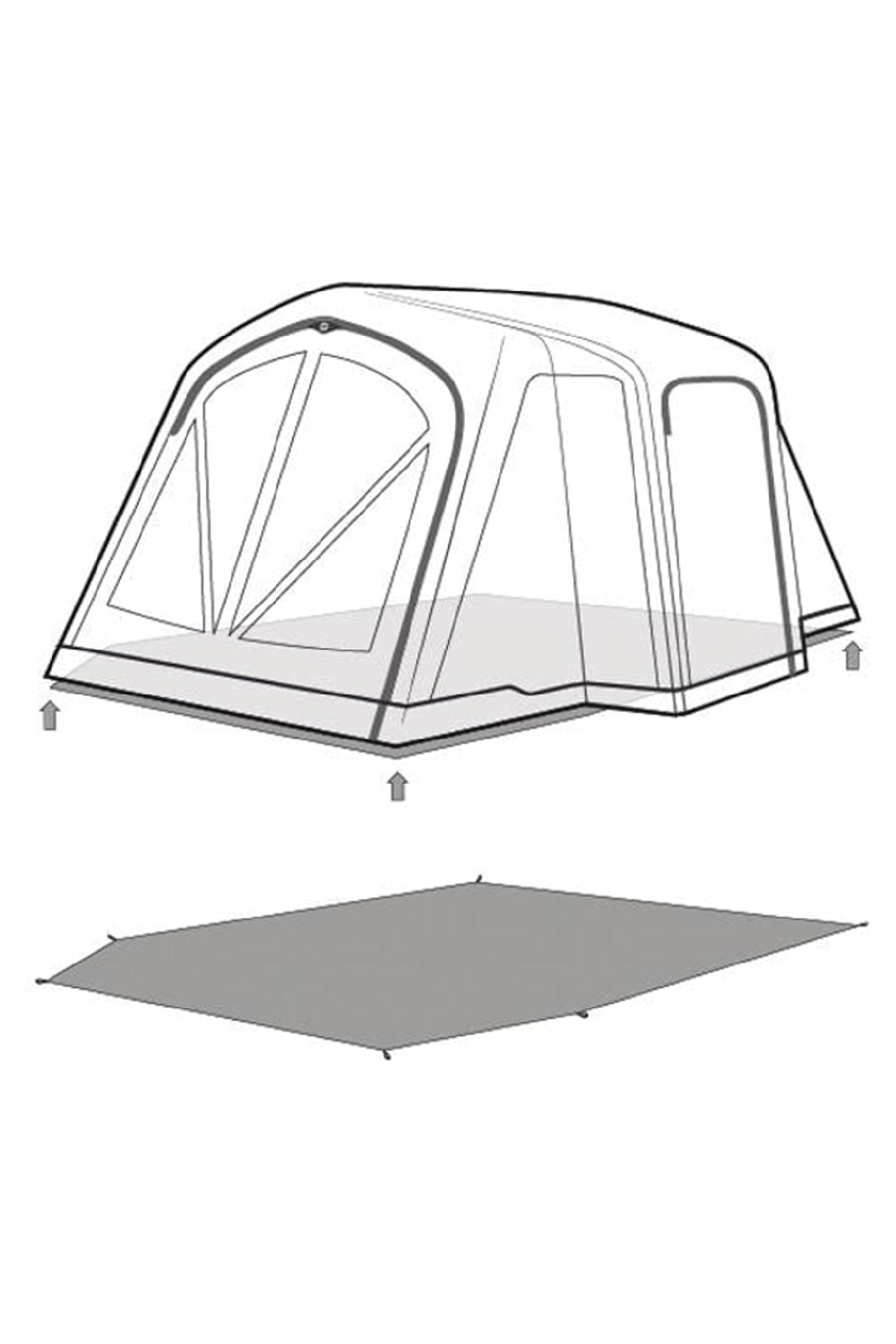 Outwell M09892 Footprint Montana 4 Air