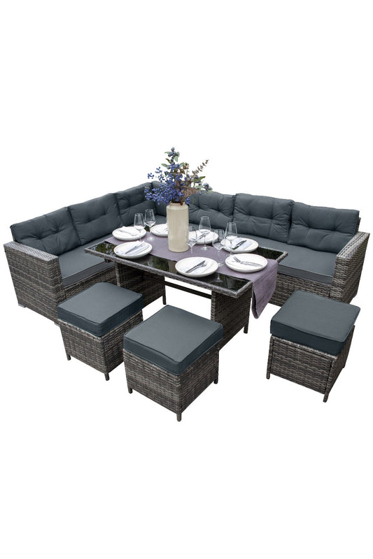  M0B9B4 Rattan Corner Set
