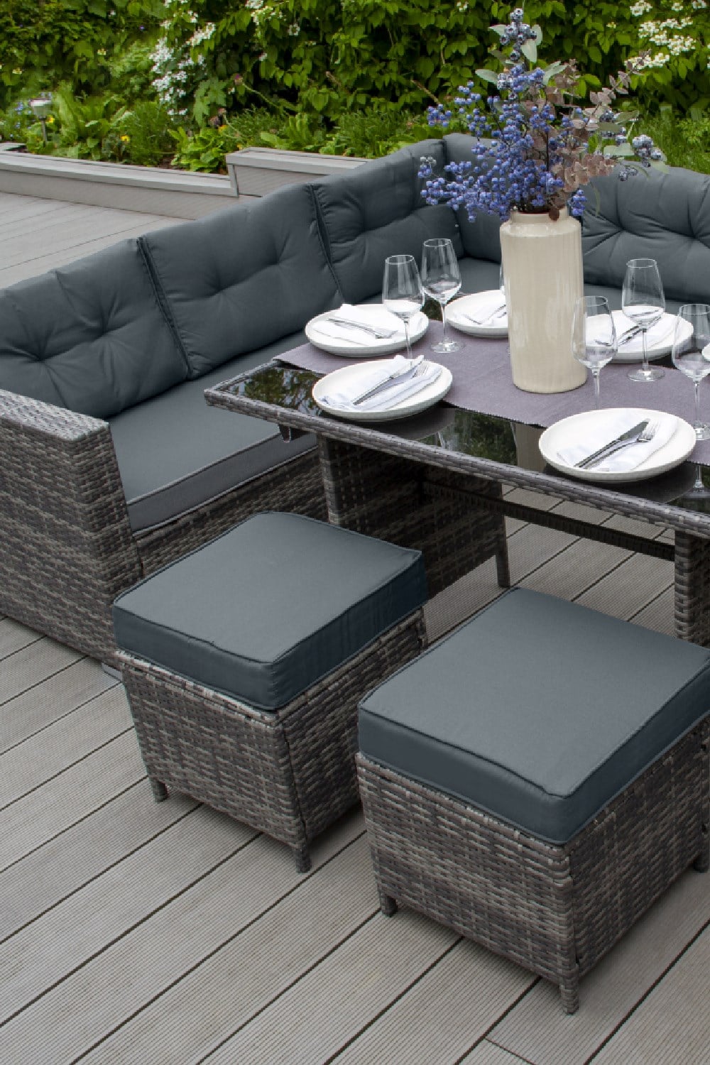  M0B9B4 Rattan Corner Set