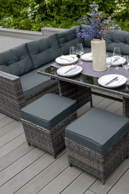  M0B9B4 Rattan Corner Set