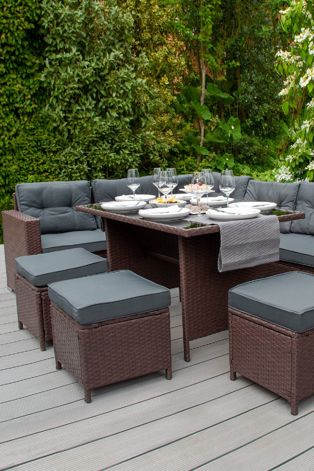  M0B9B4 Rattan Corner Set