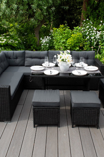  M0B9B4 Rattan Corner Set