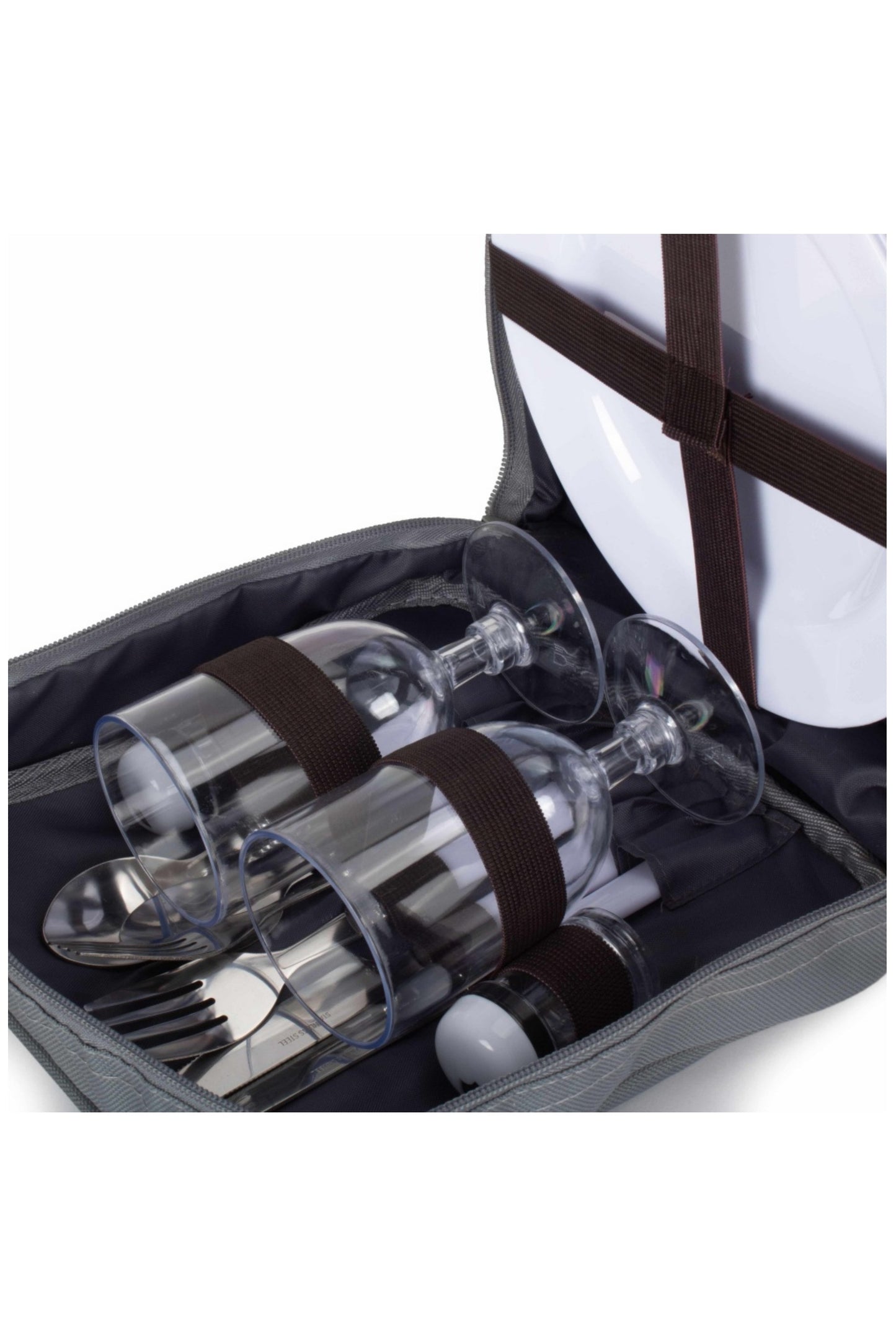  M109F4 Wicker 2 Bottle Beach Picnic Basket